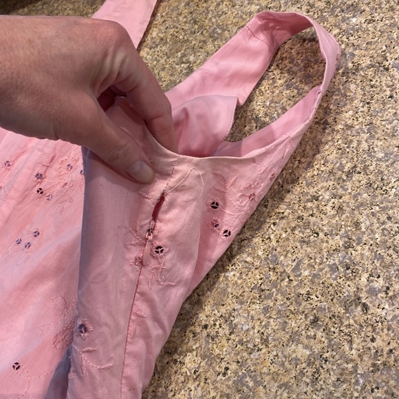 Philip Decaprio WITH FLAWS Pink Dress Lined Sequins Lace 8 - Picture 4 of 17